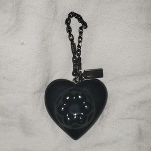 Coach purse charm in black